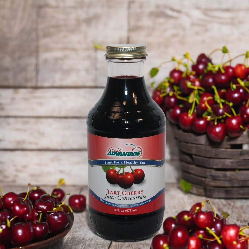 Fruit Advantage Tart Cherry Juice Concentrate made from USA-grown Montmorency cherries, 68 Brix sediment-free formula